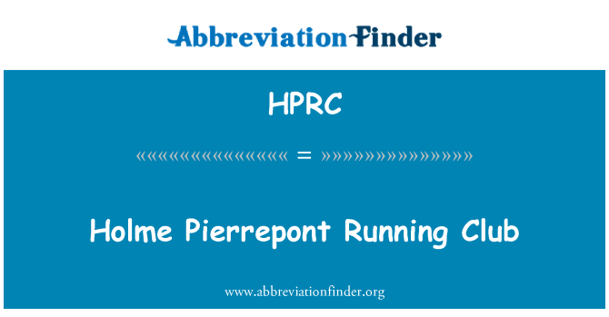 HPRC: Holme Pierrepont Running Club