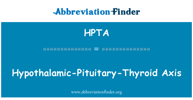 HPTA: Hypothalamus-hypofyse-skjoldbruskkirtlen akse
