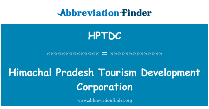HPTDC: Himachal Pradesh Tourism Development Corporation