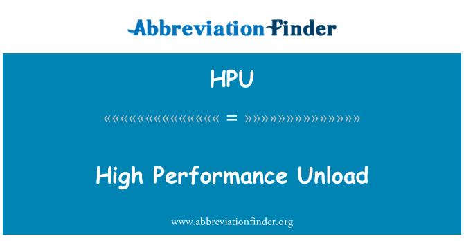 HPU: ยกเลิกการโหลดประสิทธิภาพสูง