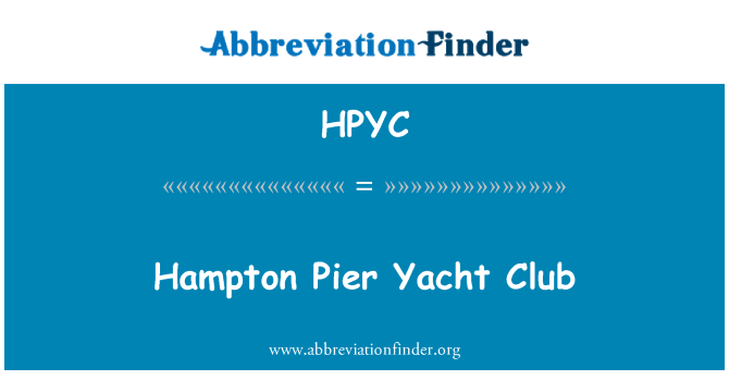 HPYC: Hampton pier ħdejn jott Club