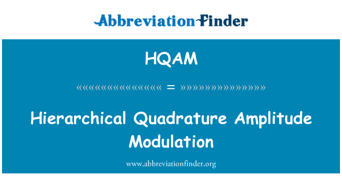 HQAM: Modulazione di ampiezza in quadratura gerarchica