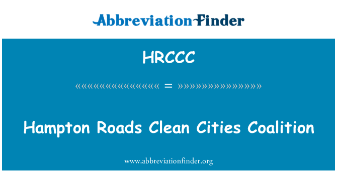 HRCCC: Hampton ciest čisté mestá koalície