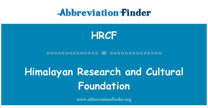 HRCF: Ir-riċerka Himalayan u Fondazzjoni kulturali