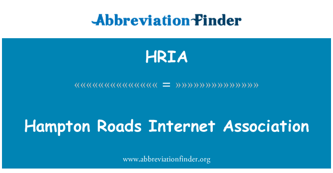 HRIA: Hampton Roads Internet Association