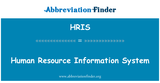 HRIS: Système d'Information ressources humaines