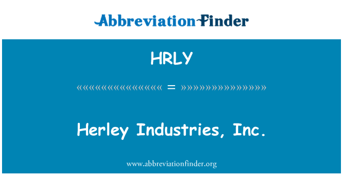 HRLY: Diwydiannau Herley, inc.