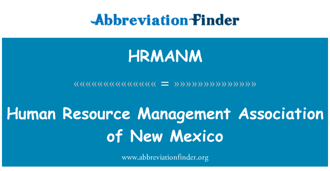 HRMANM: Inimressursi juhtimise ühingu New Mexico