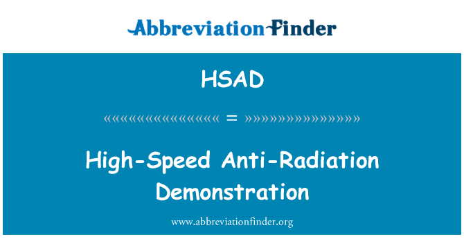 HSAD: High-Speed strålingsbeskyttende Demonstration
