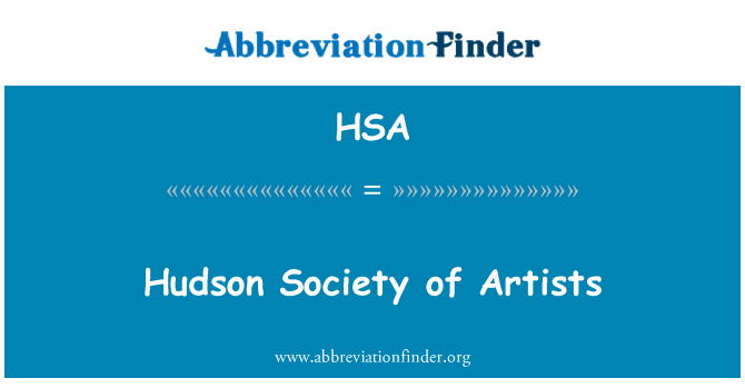 HSA: Hudson towarzystwa artystów