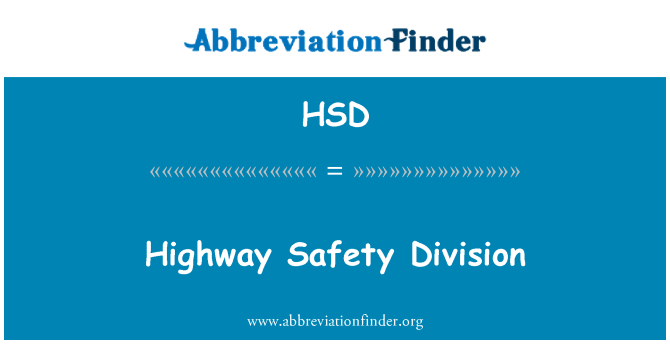 HSD: Шосе безпеки дивізія