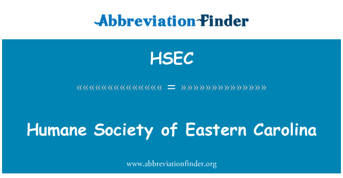 HSEC: Humane Society of Eastern Carolina