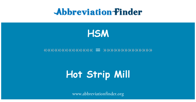 HSM: רצועת חם מיל