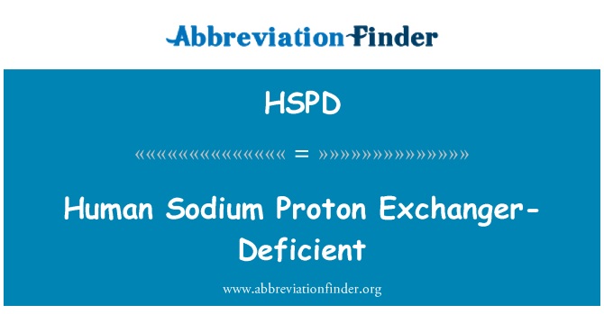 HSPD: Odyòm moun Proton Échangeur-Carence