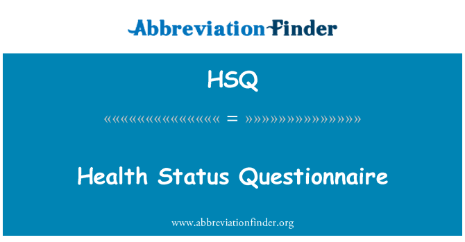 HSQ: Kuesioner Status Kesehatan