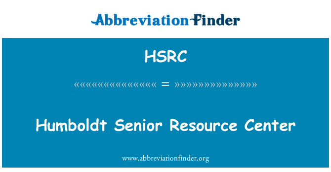 HSRC: Humboldt Senior Resource Center