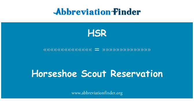 HSR: Podkova Scout rezervace