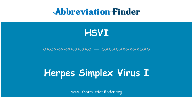 HSVI: 單純皰疹病毒感染我