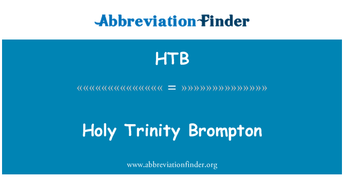 HTB: Brompton Tritunggal Kudus