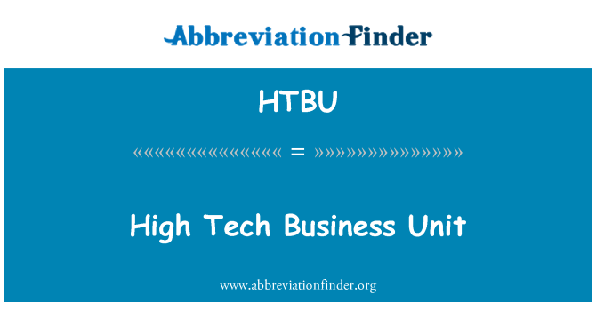 HTBU: High Tech poslovne enote