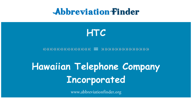 HTC: Hawaiian konpayi telefòn Inc