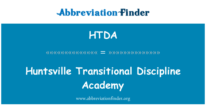 HTDA: Huntsville přechodné disciplína akademie