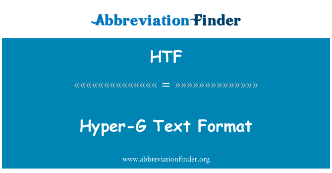HTF: Formát textu Hyper-G