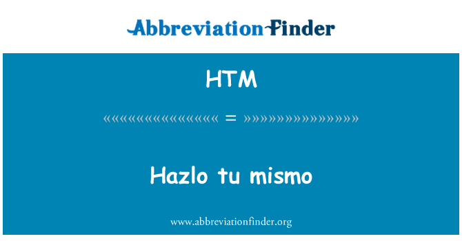 HTM: גלוש tu mismo