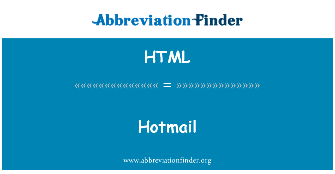 HTML: Hotmail