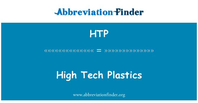 HTP: Plàstics d'alta tecnologia