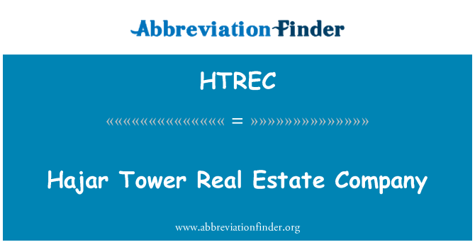 HTREC: Hajar Tower fastighetsbolag