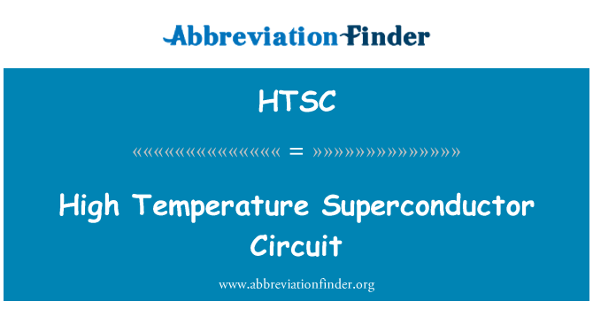 HTSC: Tanperati haute Superconductor chan de kous