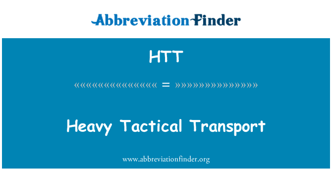 HTT: Težka taktične prevoza