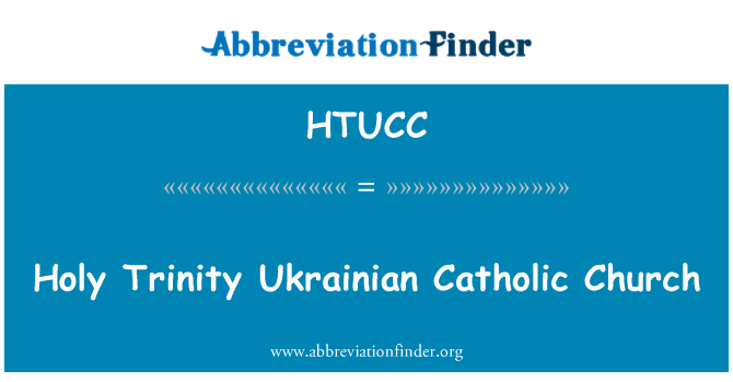 HTUCC: Holy Trinity Ukrainian Catholic Church