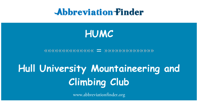 HUMC: Hull University Mountaineering and Climbing Club