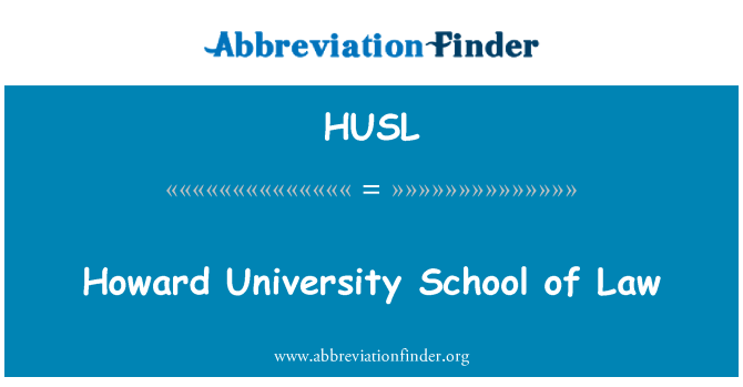 HUSL: Howard University School of Law