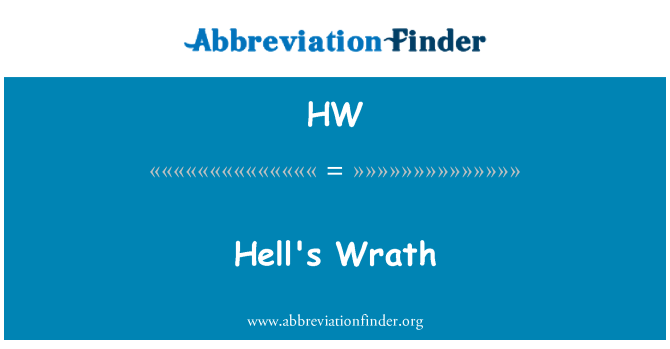 HW: Hell's srd