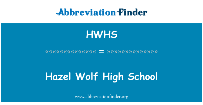 HWHS: L-iskola għolja Wolf Hazel