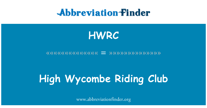 HWRC: High Wycombe jezdecký klub