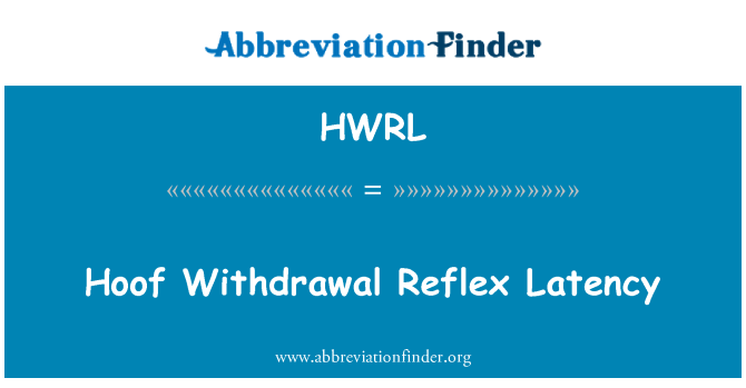 HWRL: Min-nagħal Latency tar-rifless ta ' l-irtirar