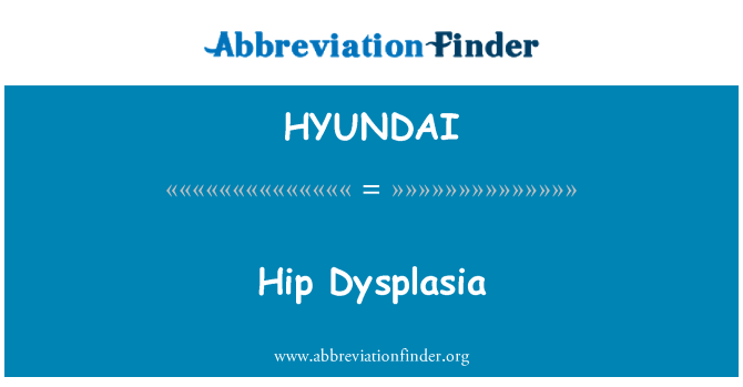 HYUNDAI: Hip Dysplasia