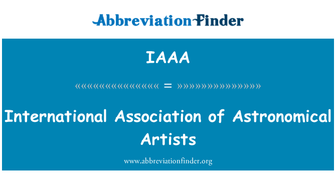 IAAA: International Association of Astronomical Artists
