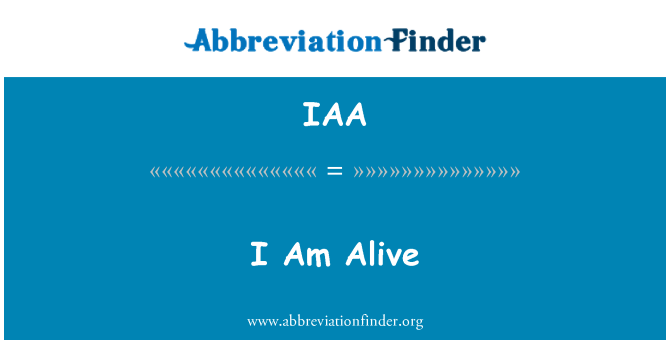 IAA: Mwen menm ki an vi