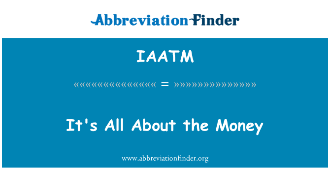 IAATM: It's All About uang