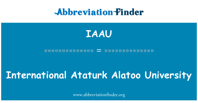 IAAU: 國際阿塔圖爾克 Alatoo 大學