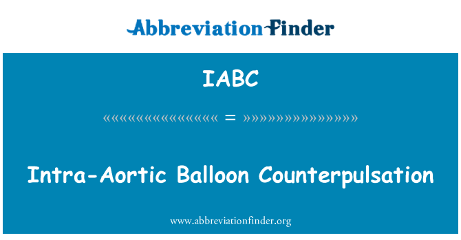 IABC: Counterpulsation בלון תוך-ותיני