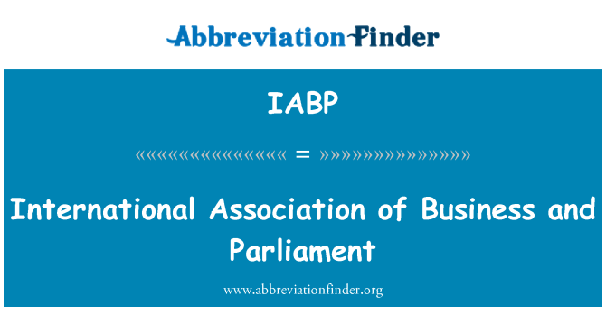 IABP: Međunarodna udruga poslovnih i parlament