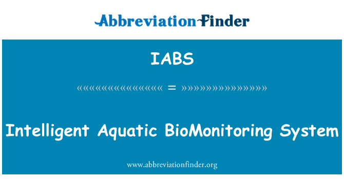 IABS: 智能水生生物监测系统