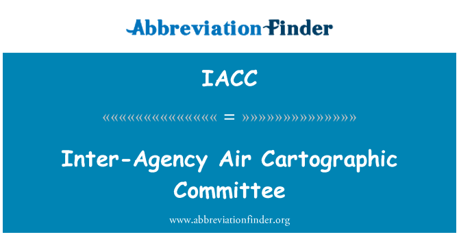 IACC: Medagencijski zraka kartografskih odbora