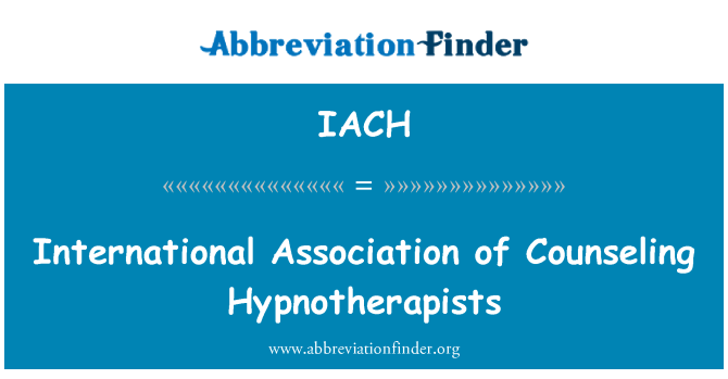 IACH: Asosyasyon entènasyonal de konseye Hypnotherapists